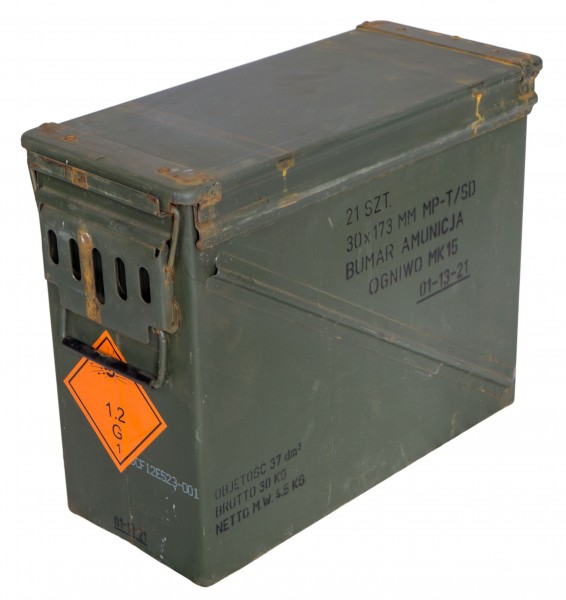 grande boîte à munitions métal mk-15 boîte de rangement boîte militaire boîte à munitions